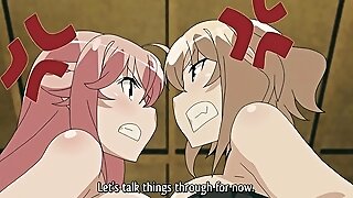 Hot Anime Porn: Sexy Big-boobed Big-butted Gal Lets A Youthful Cleaner Fuck & Internal Cumshot Her In The Public Rest Room