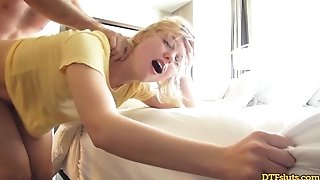 Blonde Teenage Chloe Cherry Wakes Up And Gets Face Fucked By James Deen