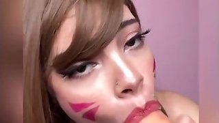 Dva Costume Play Teenage Providing Fuck Stick Fellatio