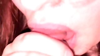 Spunk In My Mouth. Gentle, Slow Oral Job Close Up